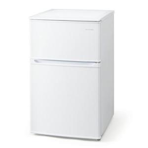 【長期保証付】アイリスオーヤマ(Iris Ohyama) IRSD-9B-W(ホワイト) 2ドア冷凍冷蔵庫 90L 右開き 幅478mm｜eccurrent