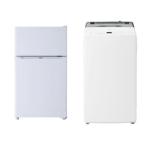 【長期保証付】新生活 [家電2点セット]85L 2ドア冷蔵庫 4.5kg全自動洗濯機 セット