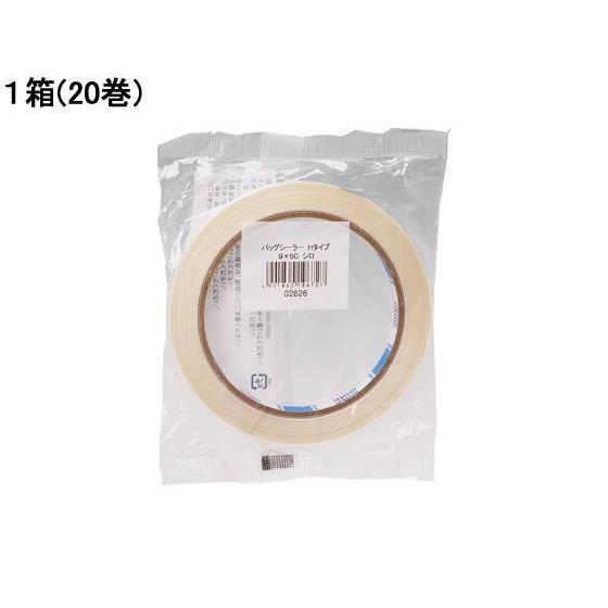セキスイ バッグシーラーテープ Hタイプ 白 20巻[代引不可]