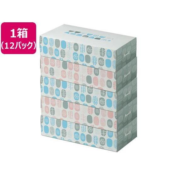 Forestway ティッシュペーパー ノルディック 200組 5個×12パック[代引不可]