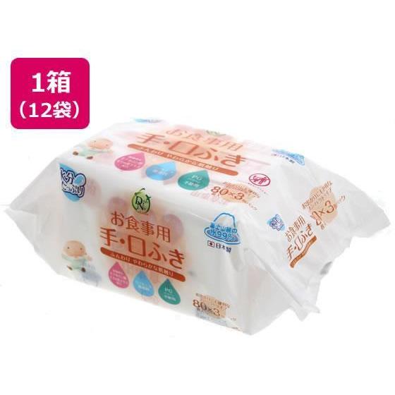 大一紙工 DN99 お食事用手口ふき 80枚×3P×12袋[代引不可]