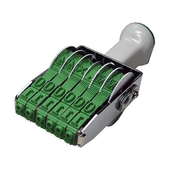 サンビー テクノタッチ回転印 欧文6連1号[代引不可]