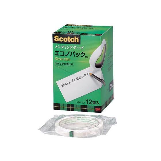 3M スコッチ メンディングテープ エコノパック 幅12mm 12巻入[代引不可]