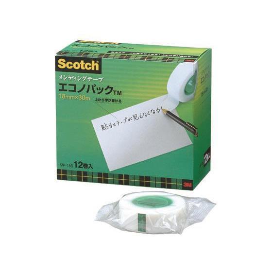 3M スコッチ メンディングテープ エコノパック 幅18mm 12巻入[代引不可]
