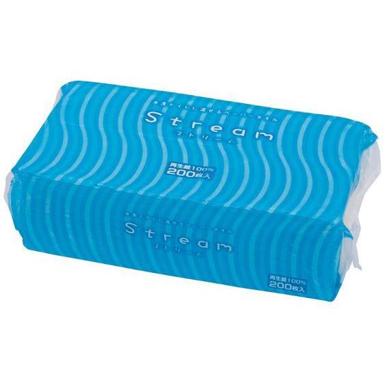 太洋紙業 紙タオル ストリーム 水解性 レギュラー 200枚×25パック[代引不可]