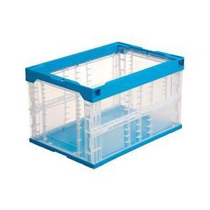 三甲 折りたたみコンテナ50Lタイプ フタなし 5個[代引不可]