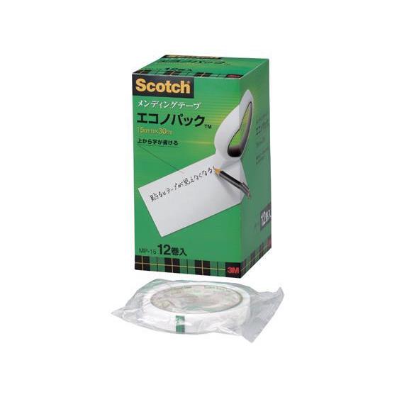 3M スコッチ メンディングテープ エコノパック 幅15mm 12巻入[代引不可]