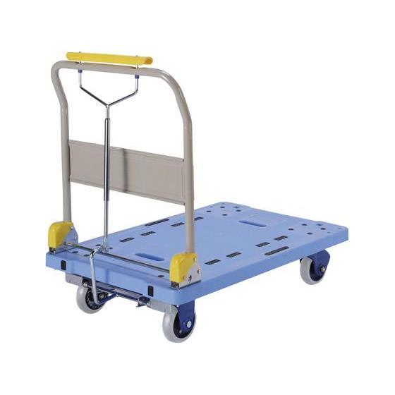 金沢車輌 微音樹脂ハンドブレーキ台車 300kg荷重[代引不可]