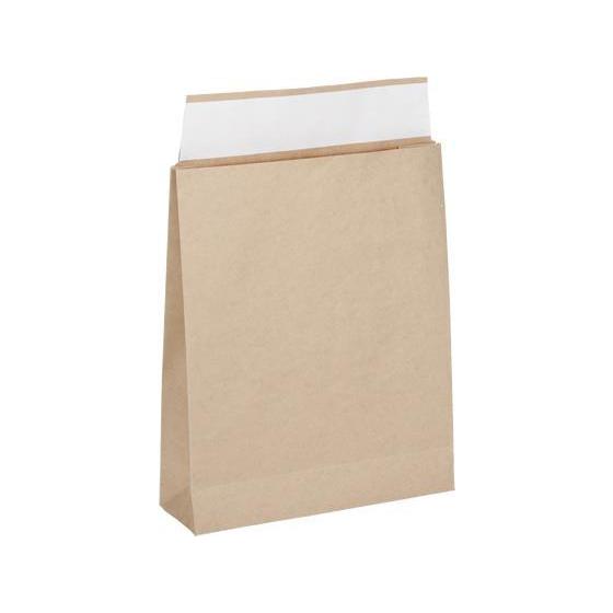 スーパーバッグ 宅配袋 茶無地 特大 50枚[代引不可]