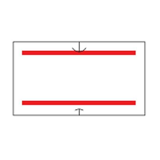 サトー ハンドラベラーSP・UNO1C共通ラベル 赤二本線 強粘 100巻[代引不可]