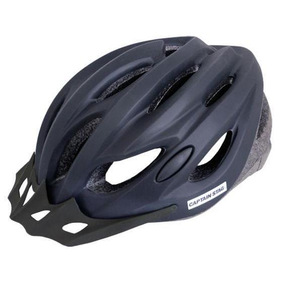 キャプテンスタッグ 自転車用ヘルメット ヴェント児童以上ソフトマットブラック[代引不可]