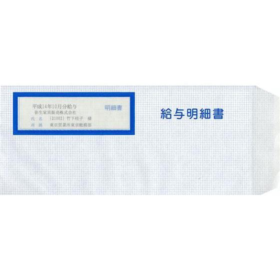 その他 給与明細書専用窓付封筒 250枚入[代引不可]