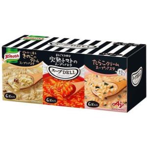 味の素 クノールスープDELI トマト・きのこ・たらこスープパスタ 18P[代引不可]｜eccurrent