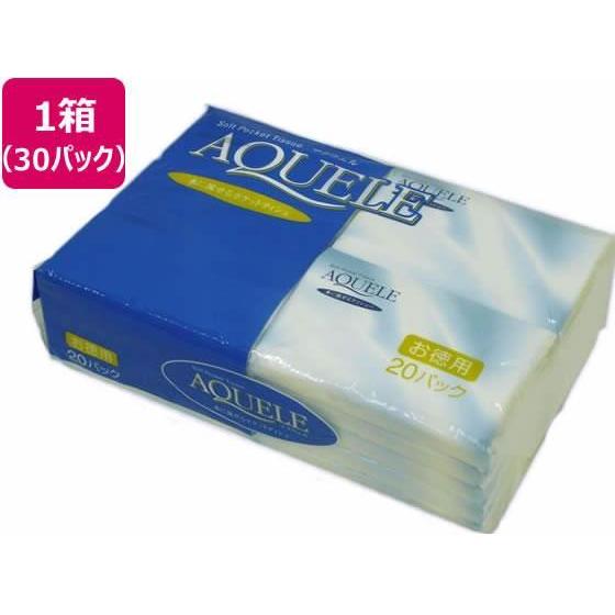 ハヤシ商事 アクウェル水に流せるティシュー10組×20個×30パック[代引不可]