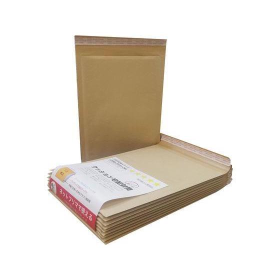 紺屋商事 クッション宅配封筒 茶 ネコポスサイズ 10枚入×5パック[代引不可]