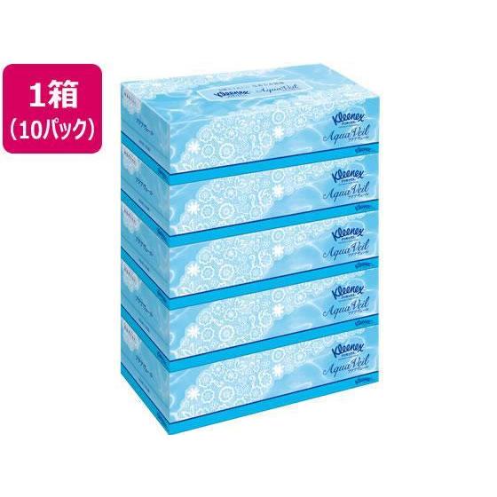 クレシア クリネックス ティシュー アクアヴェール 180組 5箱 10パック[代引不可]