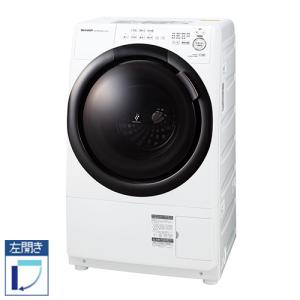 【標準設置料金込】シャープ(SHARP) 【限定☆処分品】ES-S7G-WL ホワイト　ドラム式洗濯乾燥機 左開き 洗濯7kg/乾燥3.5kg