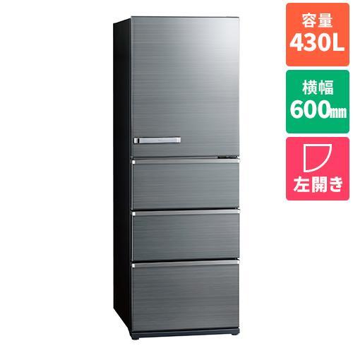 【標準設置料金込】【長期5年保証付】冷蔵庫 400L以上 アクア L 430ドア AQR-V43PL...