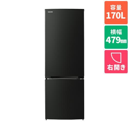 【設置＋リサイクル】東芝(TOSHIBA) GR-W17BS-KT エクリュブラック 2ドア冷蔵庫 ...