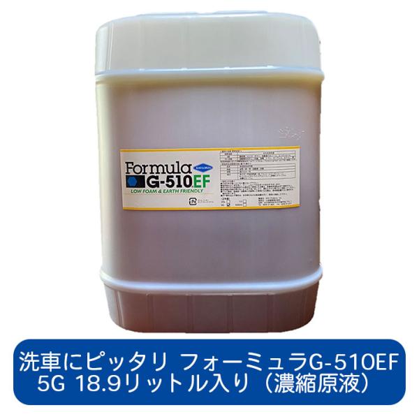 フォーミュラG-510EF 5ガロン（18.9リットル） ボトル（濃縮原液） 洗車用洗剤 ボディ ホ...