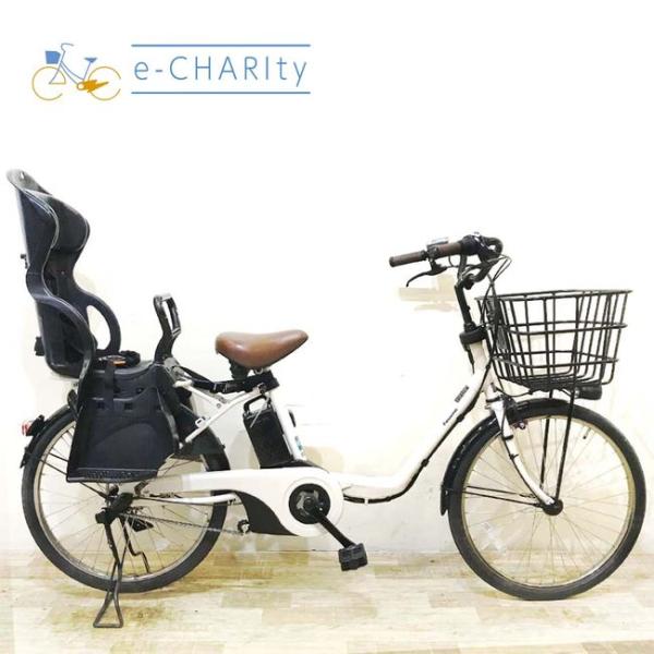 電動自転車 中古 子供乗せ パナソニック ギュット ステージ ホワイト 22インチ KA096 電動...