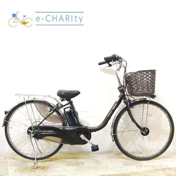 電動自転車 中古 ママチャリ パナソニック ビビ DX ブラウン 26インチ KB008 電動アシス...