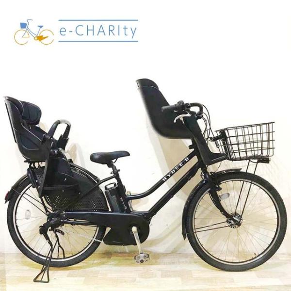 電動自転車 中古 子供乗せ ブリヂストン HYDEE 2 ハイディ ツー ブラック 26インチ KB...