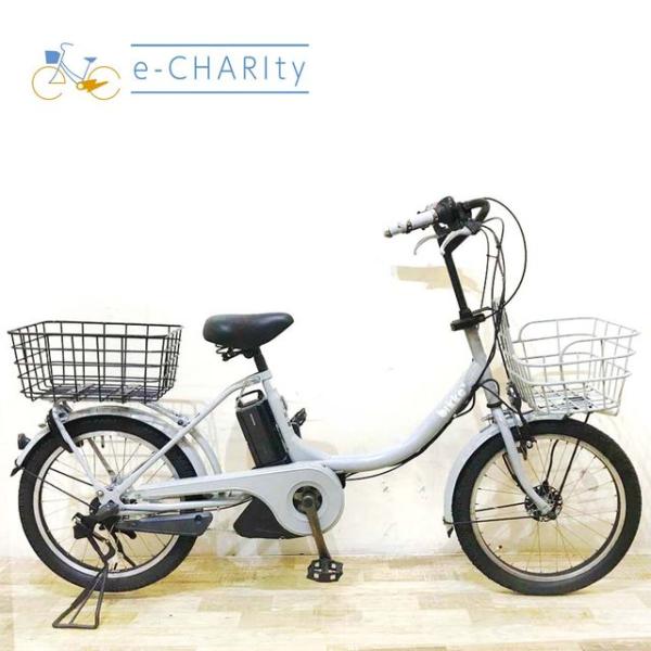 電動自転車 中古 小径車 ブリヂストン bikke e ビッケ イー グレー 20インチ KB046...
