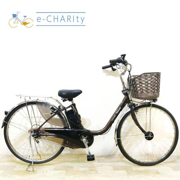 電動自転車 中古 ママチャリ パナソニック ビビ DX ブラウン 26インチ KB055 電動アシス...