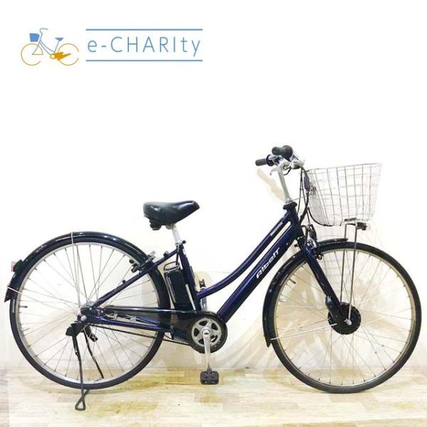 電動自転車 中古 シティ ブリヂストン アルベルト e ネイビー 27インチ KB090 電動アシス...
