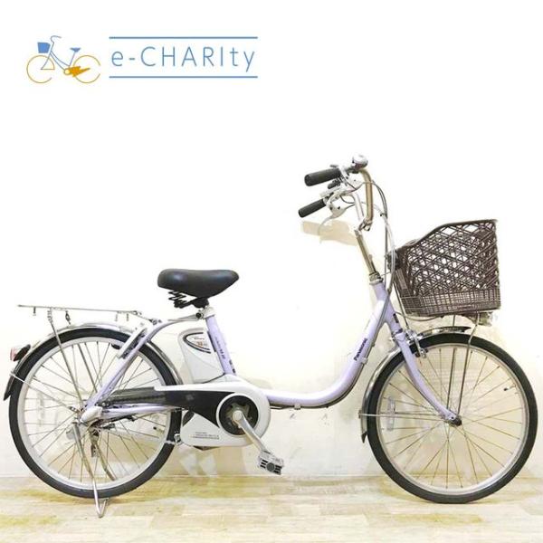 電動自転車 中古 小径車 パナソニック ビビ SS 20 パープル 20インチ KD035 電動アシ...