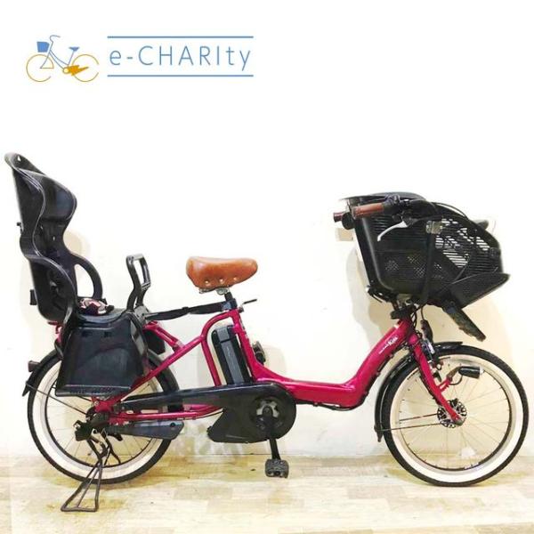 電動自転車 中古 子供乗せ ヤマハ PAS Kiss mini パス キッス ミニ ピンク 20イン...