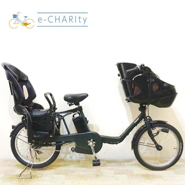 電動自転車 中古 子供乗せ パナソニック ギュット ミニ DX グリーン 20インチ KE017 電...