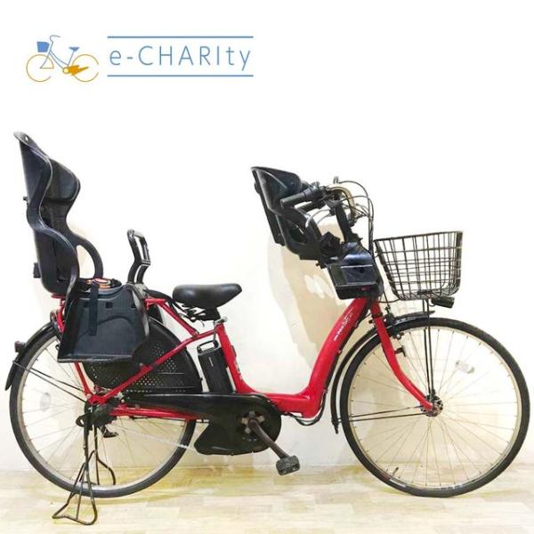 電動自転車 中古 子供乗せ ヤマハ PAS ラフィーニ レッド 26インチ KE028 電動アシスト...