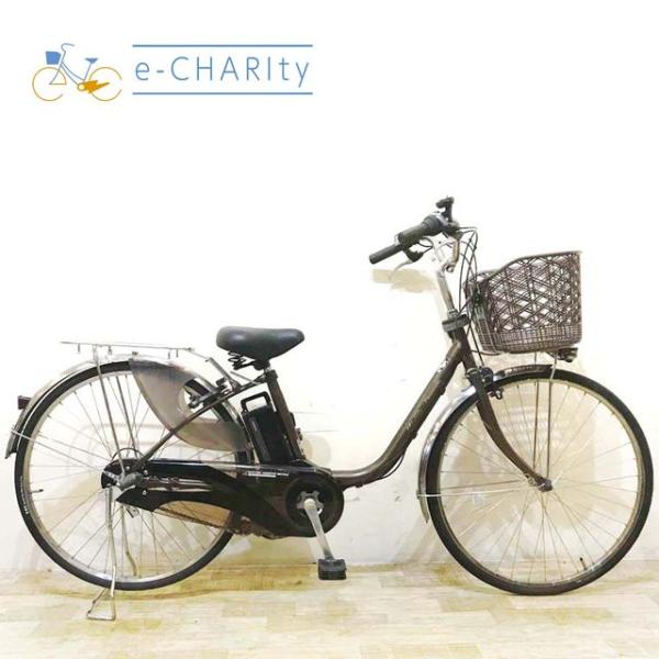 電動自転車 中古 ママチャリ パナソニック ビビ DX ブラウン 26インチ KE048 電動アシス...