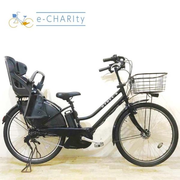 電動自転車 中古 子供乗せ ブリヂストン HYDEE B ハイディ ビー ブラック 26インチ KE...