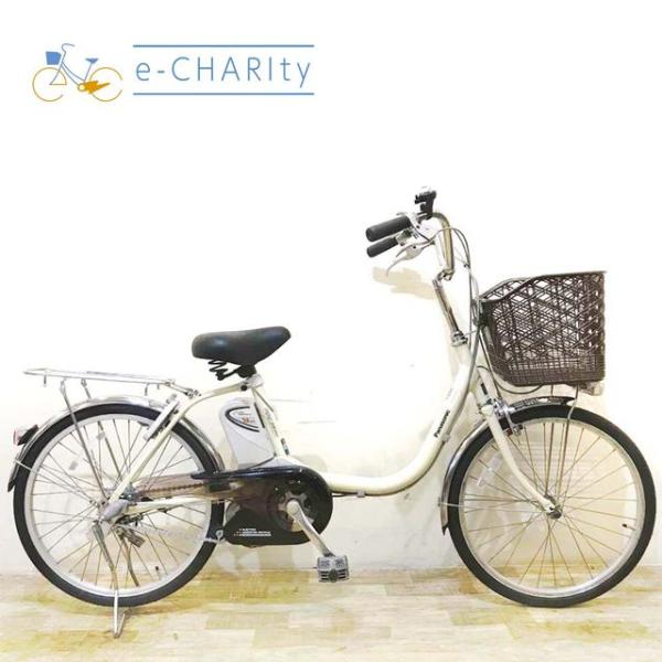 電動自転車 中古 小径車 パナソニック ビビ SS 20 アイボリーホワイト 20インチ KE075...