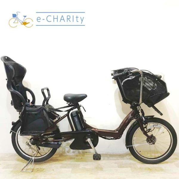 電動自転車 中古 子供乗せ ブリヂストン アンジェリーノ プティット e ブラウン 20インチ KE...