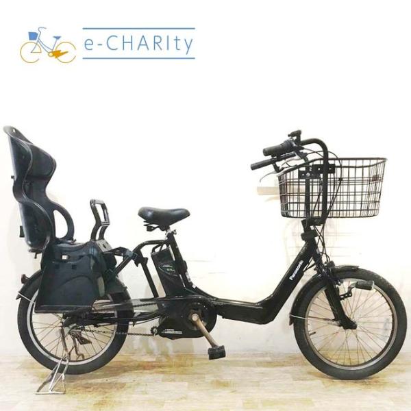 電動自転車 中古 子供乗せ パナソニック ギュット ミニ K ブラック 20インチ KE116 電動...
