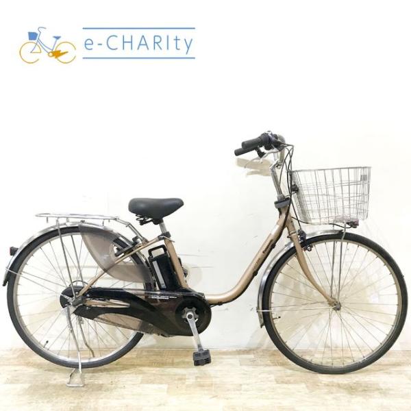 電動自転車 中古 ママチャリ パナソニック ビビ DX ゴールド 26インチ KF007 電動アシス...