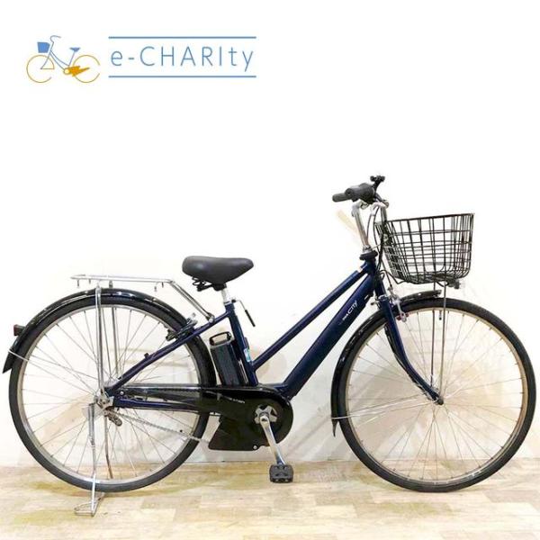 電動自転車 中古 シティ ヤマハ PAS シティSP5 ネイビー 27インチ KG067 電動アシス...