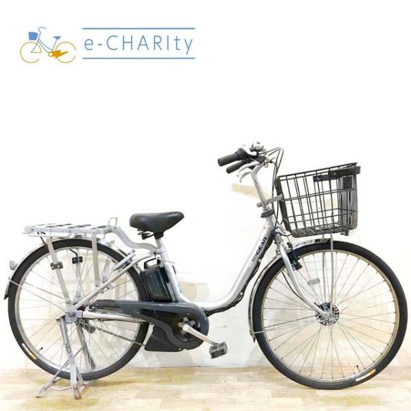電動自転車 中古 業務用 ヤマハ PAS ギア シルバー 26インチ KG103 電動アシスト自転車...