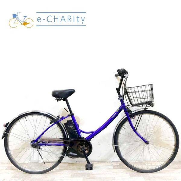 電動自転車 中古 ママチャリ  パナソニック エーガールズ パープル 26インチ KH094 電動ア...