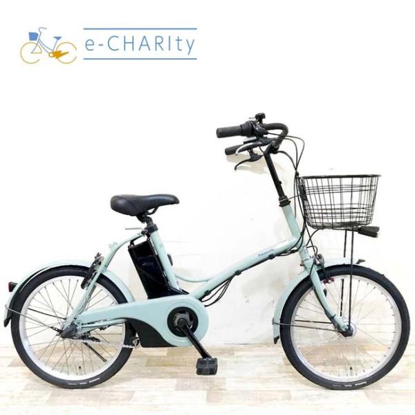電動自転車 中古 小径車 パナソニック グリッター グリーン 20インチ KI006 電動アシスト自...