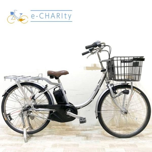 電動自転車 中古 業務用 パナソニック パートナーU シルバー 24インチ KI013 電動アシスト...