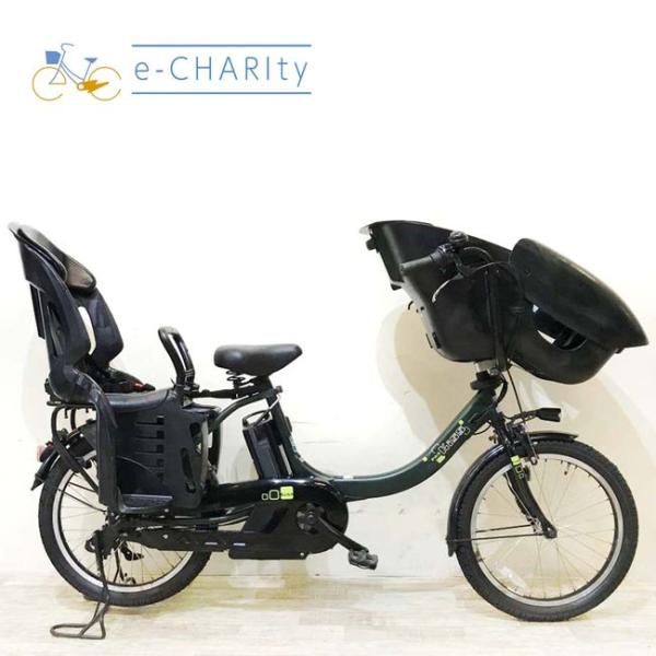 電動自転車 中古 子供乗せ ヤマハ PAS キッスミニアン カーキ 20インチ KI059 電動アシ...