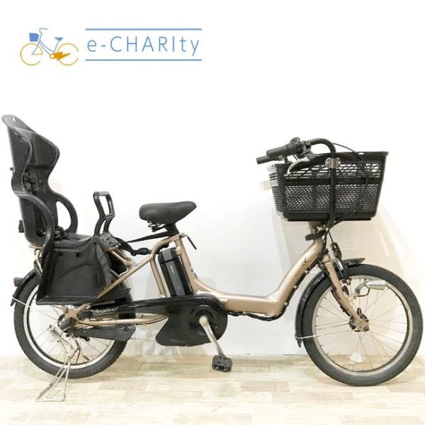 電動自転車 中古 子供乗せ  ブリヂストン アンジェリーノプティットe ゴールド 20インチ KJ0...