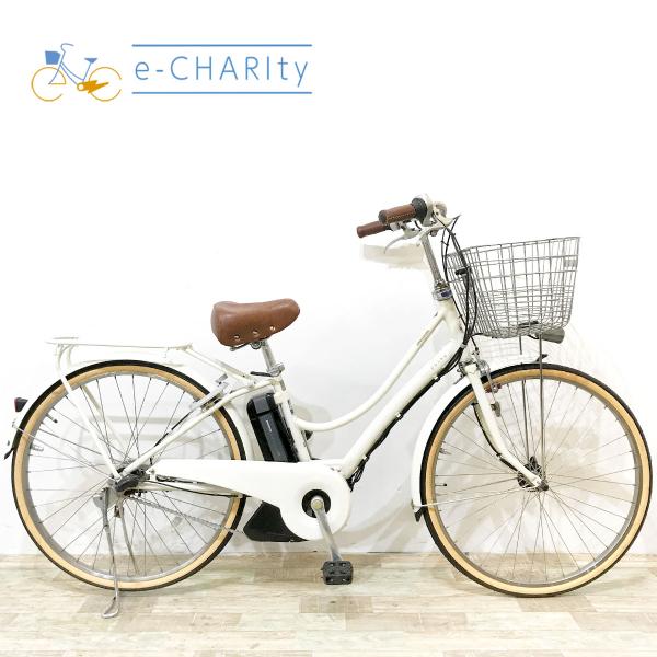 電動自転車 中古 ママチャリ ブリヂストン アシスタポルク ホワイト 26インチ KJ127 電動ア...