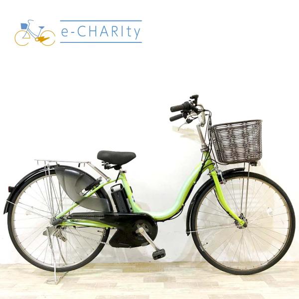 電動自転車 中古 ママチャリ  ヤマハ PAS ナチュラL グリーン 26インチ KL046 電動ア...