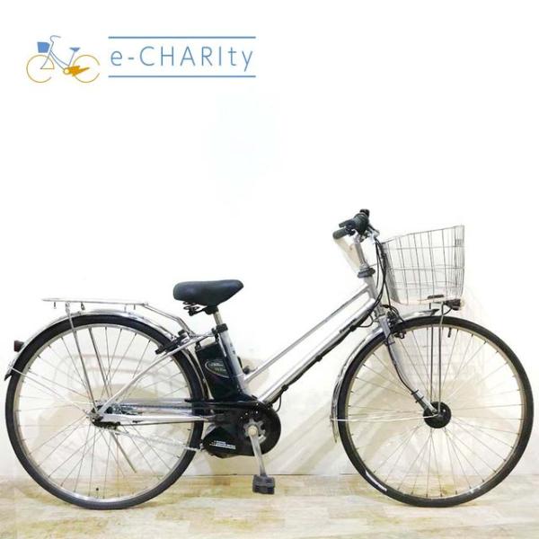 電動アシスト自転車 中古 【大坂・兵庫・京都限定】 スポーツ パナソニック ビビ DX シティ シル...